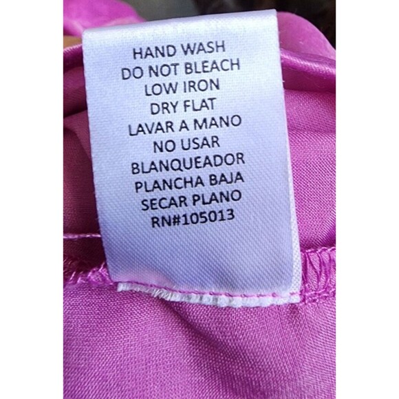 ANDREE BY UNIT 1X Silky Soft Mauve Top Flowy Lightweight Slight Sheen - Picture 7 of 8